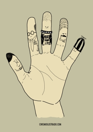 5 ngón tay tiêu biểu cho tính cách con người