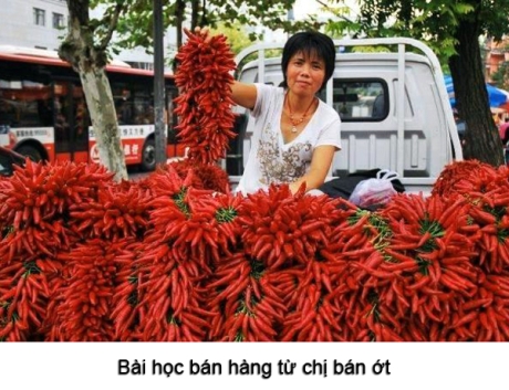 Bài học bán hàng từ chị bán ớt