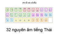 32 nguyên âm tiếng Thái